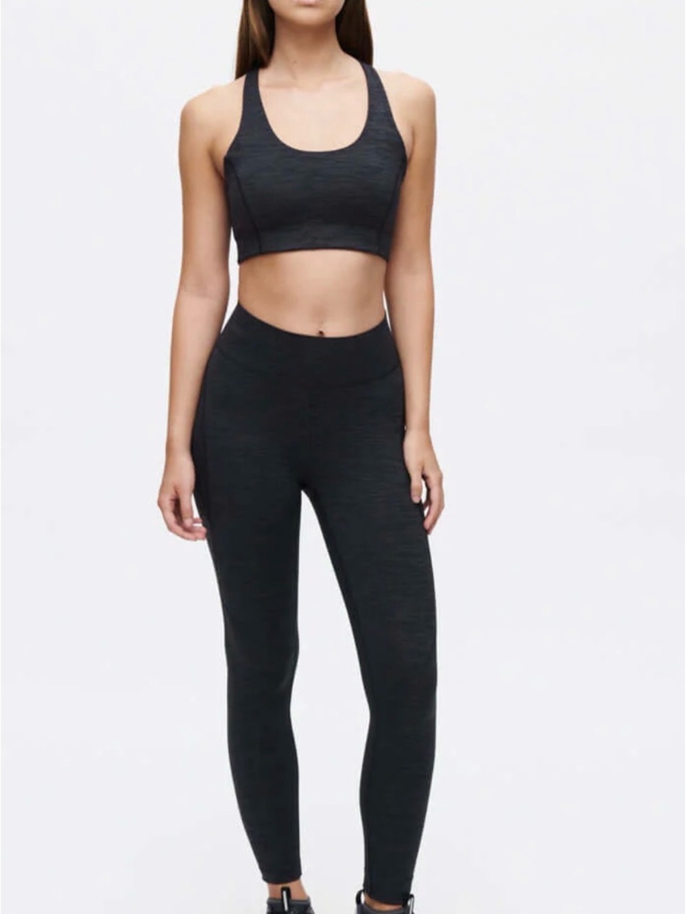 Outdoor Voices Black High-Waist Seamless Leggings - Tech Sweat